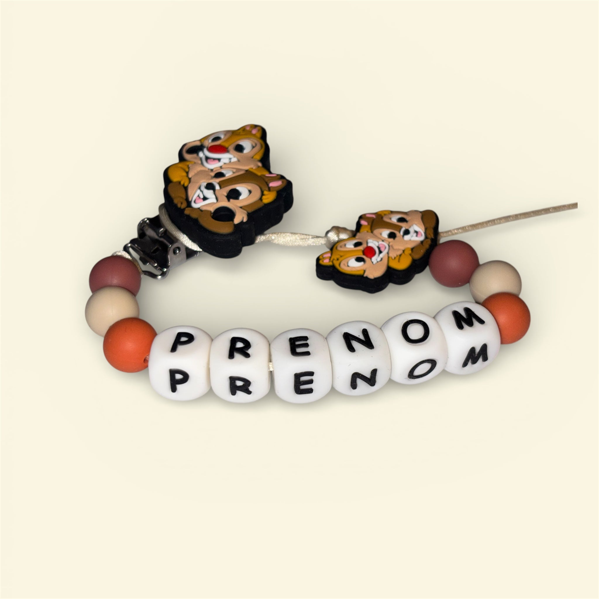 Attache tétine le Duo de Noisettes